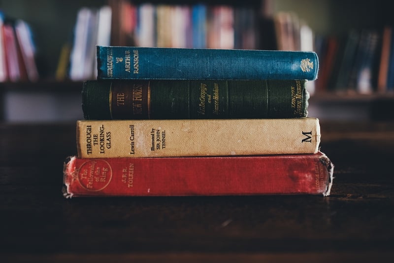 Books in a library